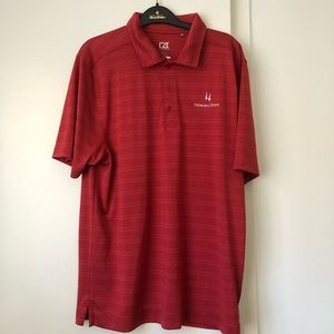 Churchill Downs, Red Polo, Cutter & Buck, size M